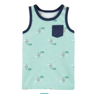 OshKosh Bgosh Baby Boys Cactus Print Tank Top With Pocket